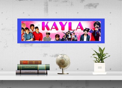 One Direction - Personalized Poster with Your Name, Birthday Banner, Custom Wall Décor, Wall Art - image3